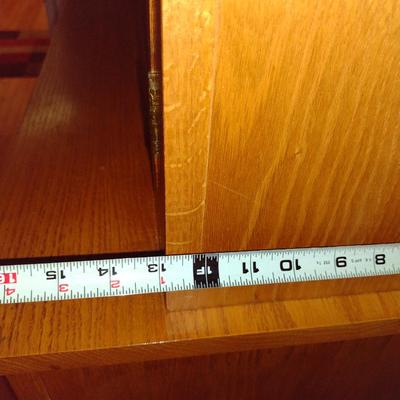 Solid Wood Hutch with Leaping Deer Design Punched Tin Door Panels