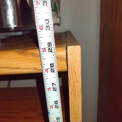 Laminate Wood Finish Kitchen/Microwave Rolling Stand