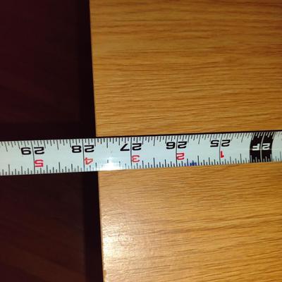 Laminate Wood Finish Chest of Drawers- Approx 27 3/4" x 16" x 32 1/4" Tall