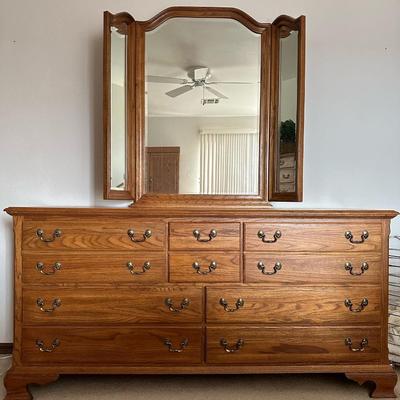 Cochrane long oak dresser