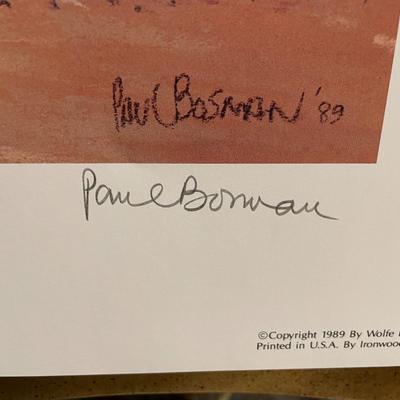 Afternoon Courtship Lithograph by Paul Bosman Artist Signed 759/950 18" x 24" Unframed Shipped in a Tube.