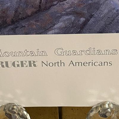Mountain Guardians Lithograph by Michael Sieve Artist Signed 758/950 18" x 24" Unframed Shipped in a Tube.