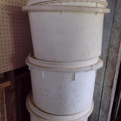 Plastic Storage Drums with Ring Lock Lids