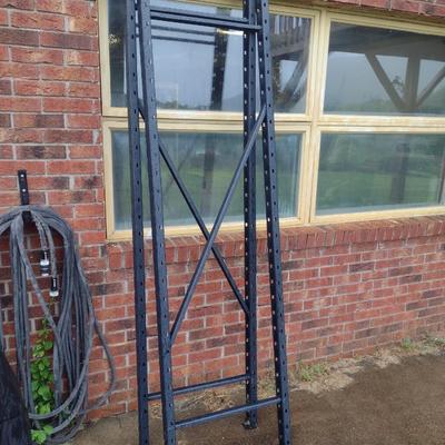 Storage Rack Heavy Duty Steel Frame with Mesh Wire Shelves Four Tier (D)