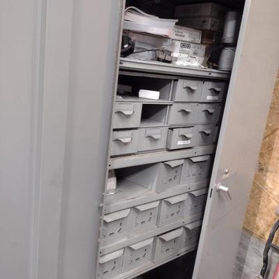 Metal Double Door Storage Cabinet Choice D (No Contents)