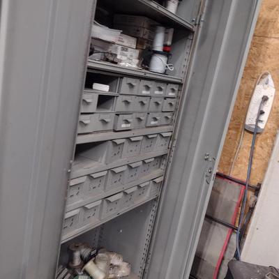 Metal Double Door Storage Cabinet Choice D (No Contents)