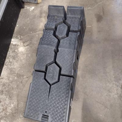 Pair of Heavy Resin Mechanic's Service Ramps