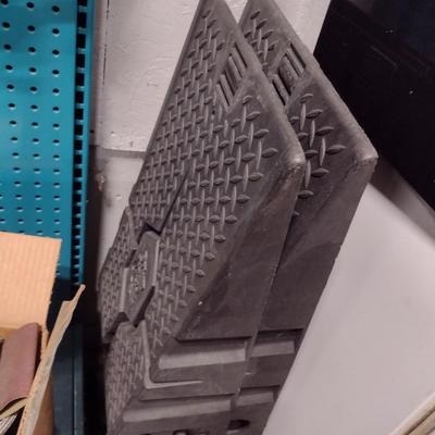 Pair of Heavy Resin Mechanic's Service Ramps