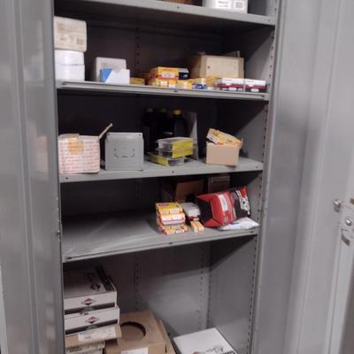 Metal Double Door Storage Cabinet Choice C (No Contents)