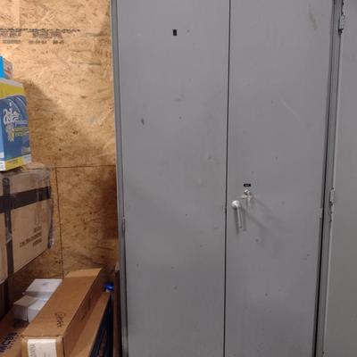 Metal Double Door Storage Cabinet Choice C (No Contents)