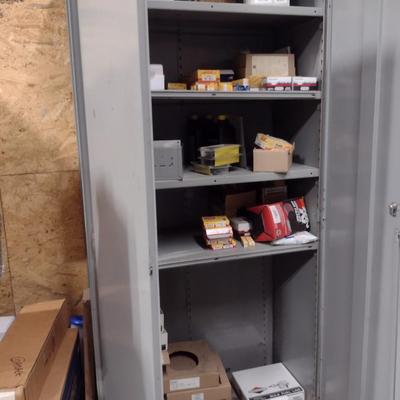 Metal Double Door Storage Cabinet Choice C (No Contents)