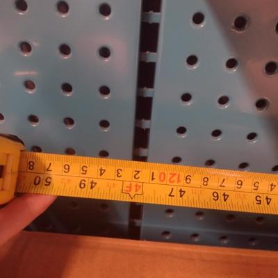 Makita 3-Section Metal Frame Product Display with Peg Board (No Contents)