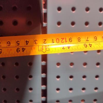 Makita 3-Section Metal Frame Product Display with Peg Board (No Contents)