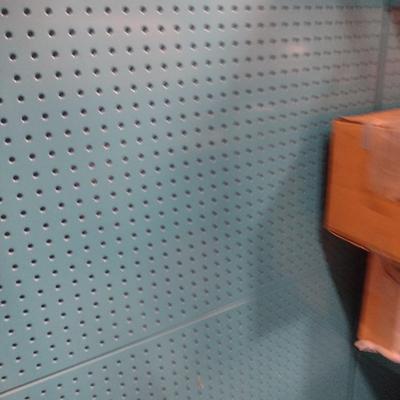 Makita 3-Section Metal Frame Product Display with Peg Board (No Contents)