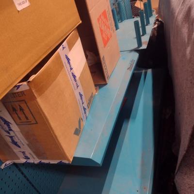 Makita 3-Section Metal Frame Product Display with Peg Board (No Contents)