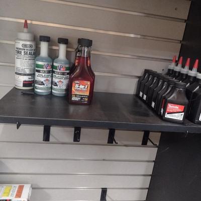 Glass Front Display Case with Slat Wood System for Shelving and Hooks (No Contents)