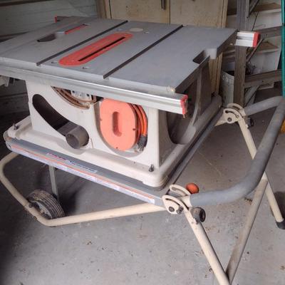 Rigid 10" Table Saw with Folding Stand