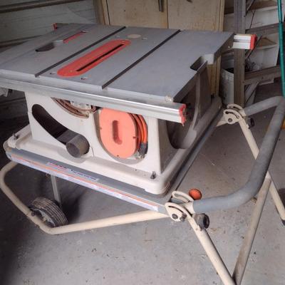 Rigid 10" Table Saw with Folding Stand