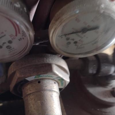 Set of Acetylene Gauges with Hose and Torch Head