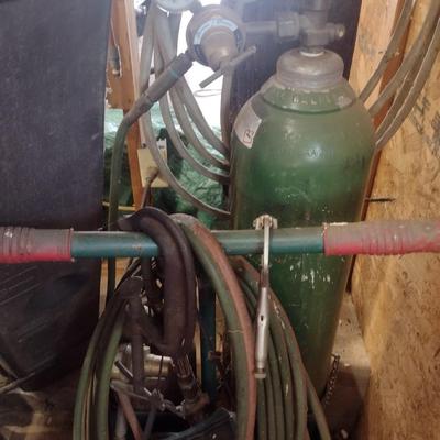 Set of Acetylene Gauges with Hose and Torch Head