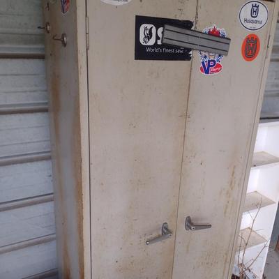 Metal Shop Double Door Cabinet (No Contents)