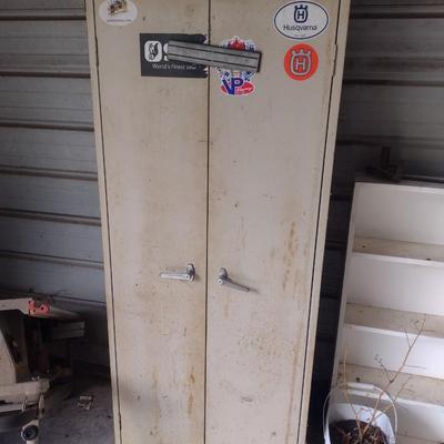 Metal Shop Double Door Cabinet (No Contents)