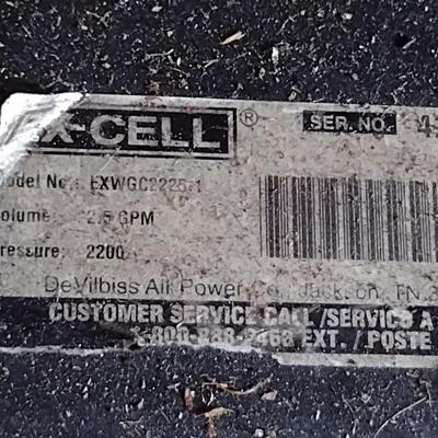 Ex-Cell 2200 PSI Pressure Washer- 2.5 GPM, 5 HP