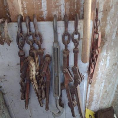 Collection of Chains and Tie-Downs