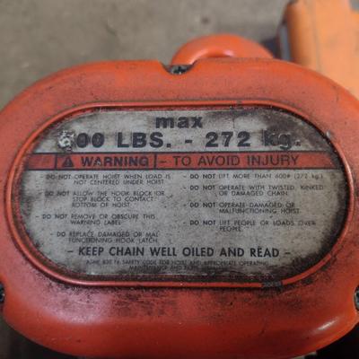 Shop Star Electric 600lb Overhead Chain Lift Winch