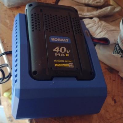 Kobalt 40 Volt Battery Operated Weed Eater/Trimmer (D)