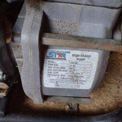 North Star Semi-Trash Pump with Honda GX120 Motor