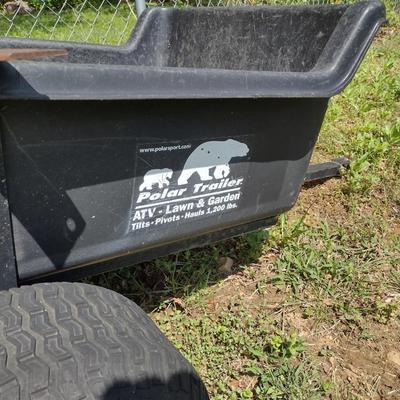 Polar Brand ATV- Lawn & Garden 1200lb Capacity Dump Trailer Composite Body Bed