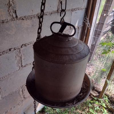 Collection of Galvanized Metal Chicken Feeders (See all Pictures)