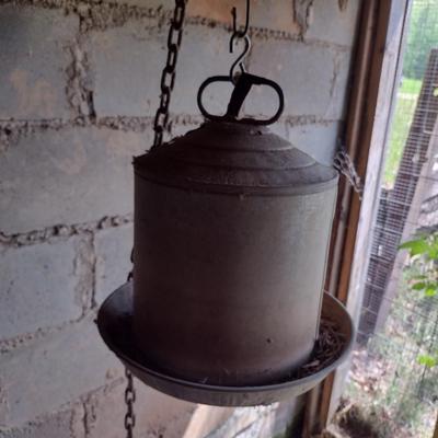 Collection of Galvanized Metal Chicken Feeders (See all Pictures)