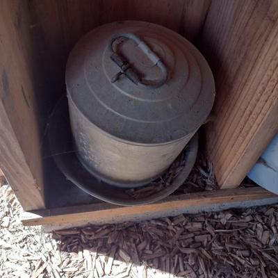 Collection of Galvanized Metal Chicken Feeders (See all Pictures)