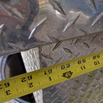 UWS Brand Diamond Plate Steel Truck Bed Toolbox