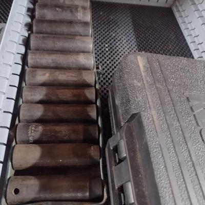 Klutch Brand Six Point Socket and Ratchet Sets 1/2" and 3/8" (#23g)