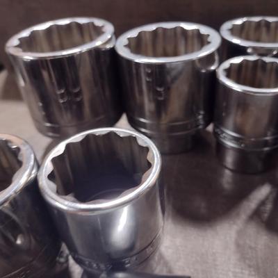 Snap-On 12-Point Mechanic's Socket Large Fit Set 3/4" Drive (#23f)