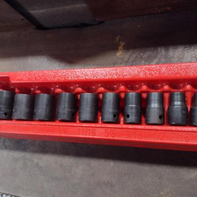Snap-On Six Mechanic's Socket Set Standard 1/2" Drive (#23d)