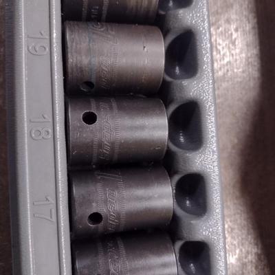 Snap-On Six Mechanic's Socket Set Metric 1/2" Drive (#23c)