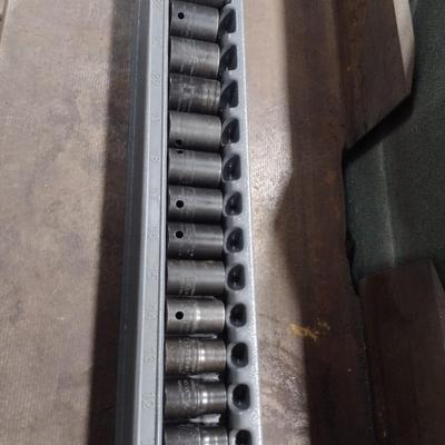 Snap-On Six Mechanic's Socket Set Metric 1/2" Drive (#23c)