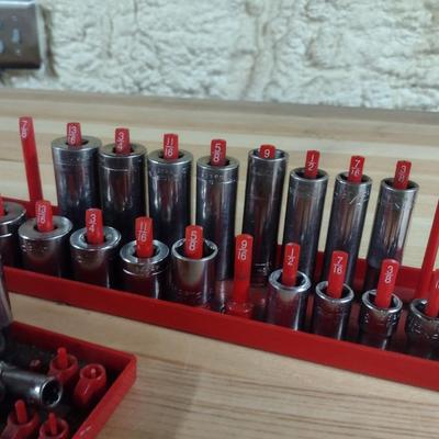 Snap-On Six Point Socket Sets Standard Drive 1/2", 3/8", and 1/4" (#22f)