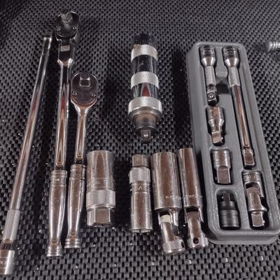Snap-On Socket Adapter Ratchet Sets Standard Drive 1/2" and 3/8" (#22e)