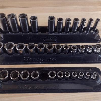Snap-On Six Point Socket Sets Metric Drive 1/4" and 3/8" (#22c)