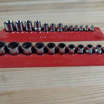 Snap-On Six Point Socket Sets Standard 3/8" and 1/2" Drive (#22a)