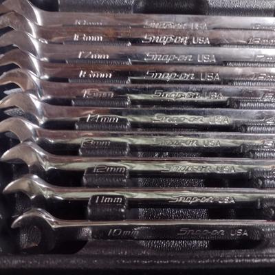 Snap-On 12-Pt Open End/Box End Wrench Set Metric (#21f)