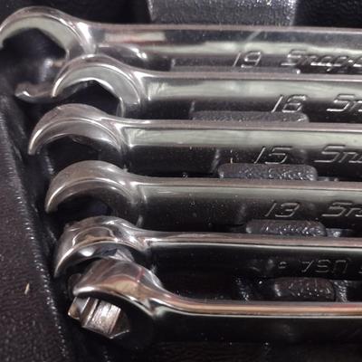Snap-On Double Open End Flare Nut Wrench Set Metric (#21d)