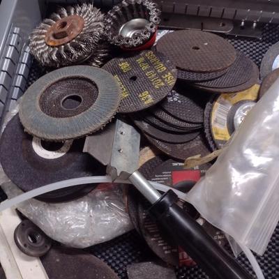 Abrasive Grinder Wheels, Cut Blades, Wire Buff Wheels, Various Sizes (#15)