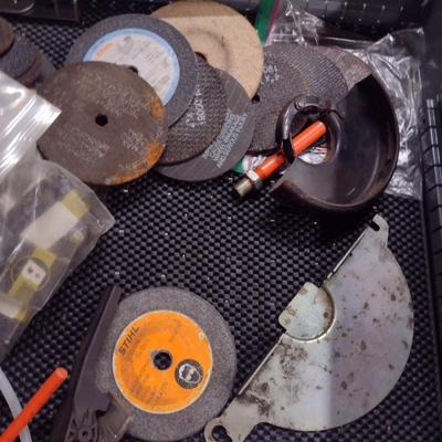 Abrasive Grinder Wheels, Cut Blades, Wire Buff Wheels, Various Sizes (#15)