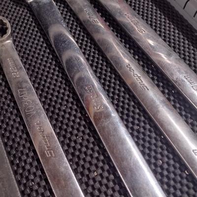 Snap-On Metric Open End/ Box End Wrench Set 23MM-30MM (#11a)